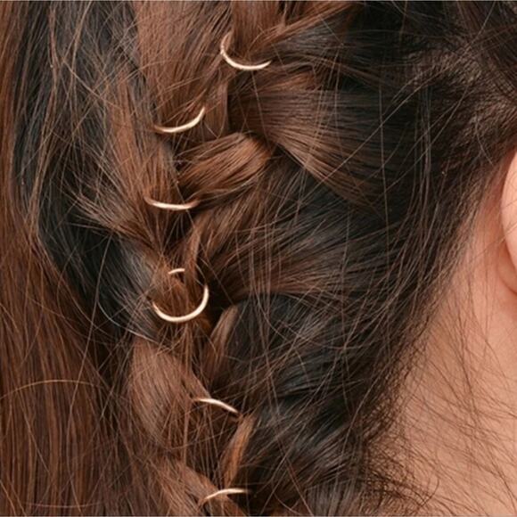 Gold Hair Rings - Picture 3 of 5